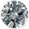 Round lab-grown diamond