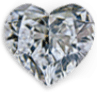 Heart lab-grown diamond