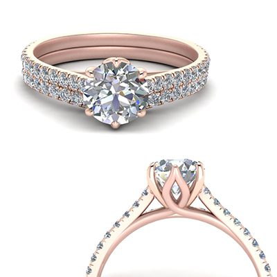 Lab-grown diamond wedding ring