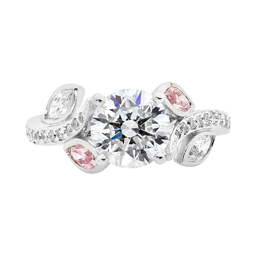 Garden of Eden custom engagement ring